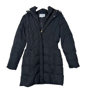 Cole Haan Signature Hooded Down and Feather Jacket Black Size XS
